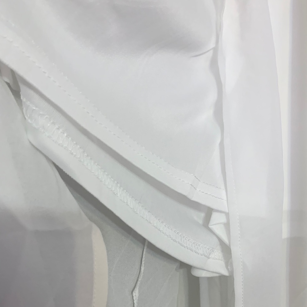 ❌DONATED❌White V-neck Surplice Adjustable Straps Maxi Shorts Romper - Picture 10 of 17